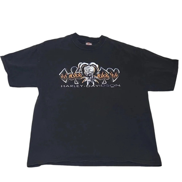 Vintage Harley Davidson Joker Poker Symbols National City, CA T-shirt sz XL - Picture 3 of 3